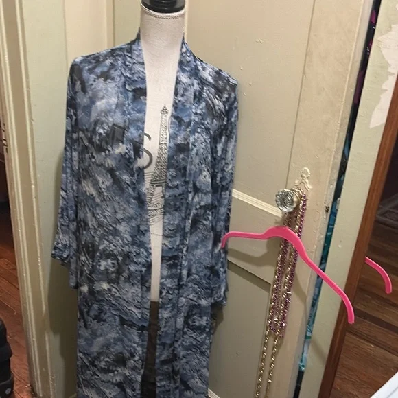 Olivaceous Blue Kimono M/L - Picture 4 of 6